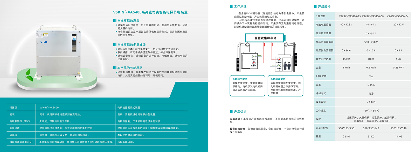 VSKIN-VAS400 系列威司克智能电梯节电装置